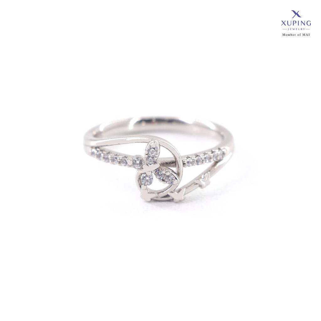 Xuping Cincin Fashion Kasual Perak Motif Kupu 0122240127