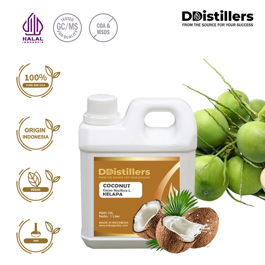

Coconut / Kelapa RBD Oil Pure 100%, VOLUME 500ML-1L JERIGEN HDPE