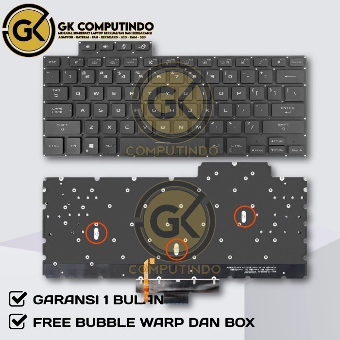 Keyboard Asus ROG Zephyrus G15 GA503 GA503Q GA503QC GA503QR ‎GA503QS
