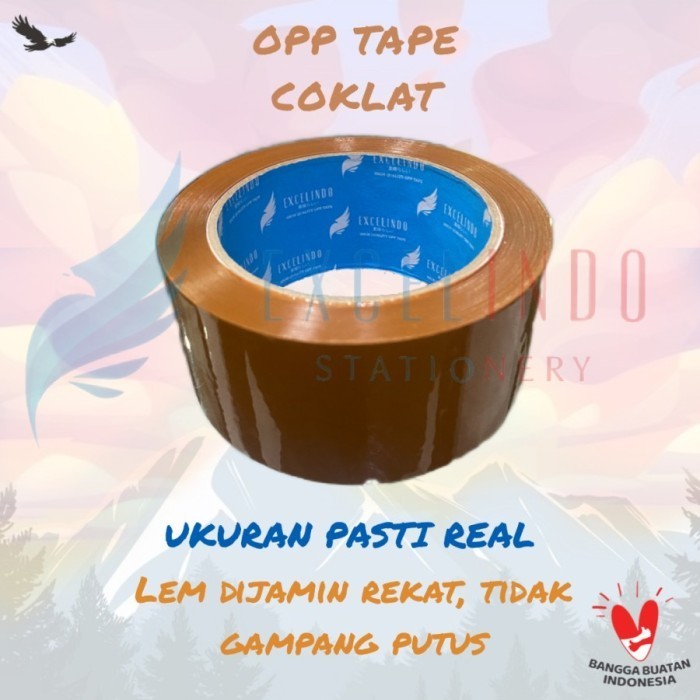 

Lakban Bening Coklat 45mm x 90 yard dan 45mm x 70 yard 45 micron 45x70 45x90