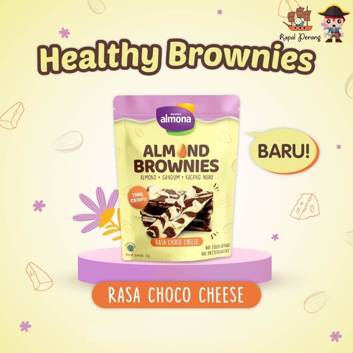 

Almona Almond Brownies 50gr - Choco Cheese