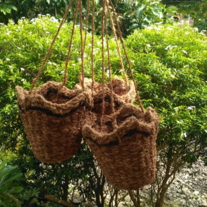 pot serabut kelapa anggrek gantung besar