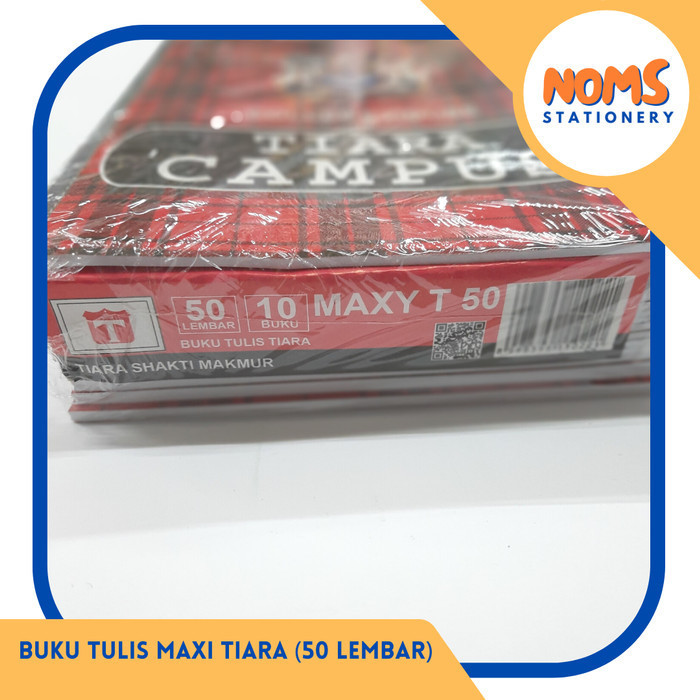 

✨LARIS✨ -Buku Tulis Tiara Maxi Campus Isi 50 Lembar (1 pack isi 10 buku)