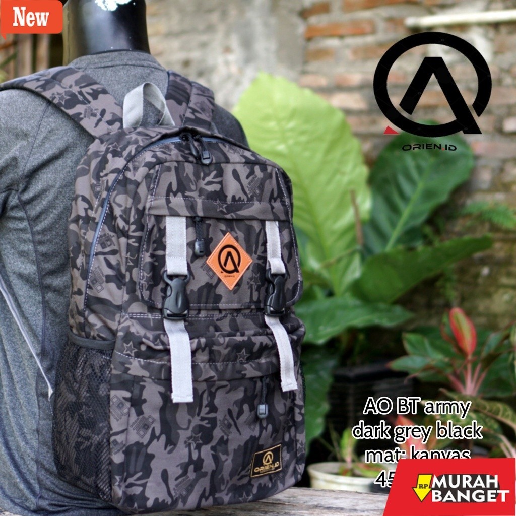 Tas Ransel Pria Kekinian tas ransel anak sekolah pria gendong laptop backpack punggung cowok doreng 