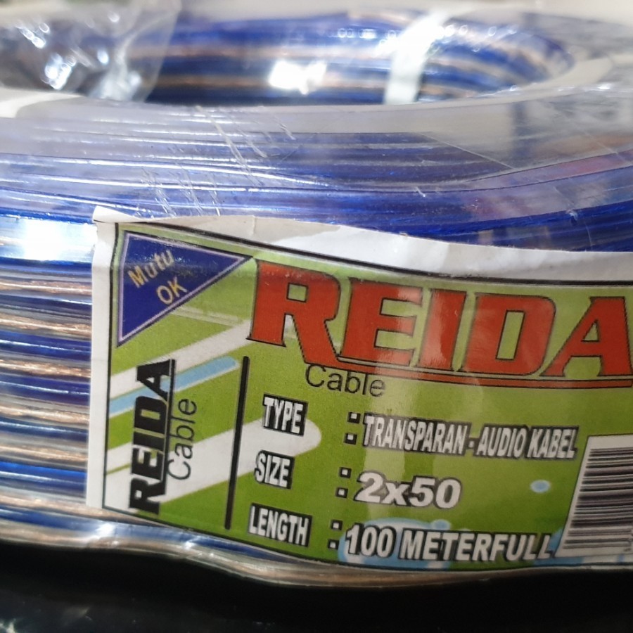 Kabel Serabut Transparant 2x50 - Meteran