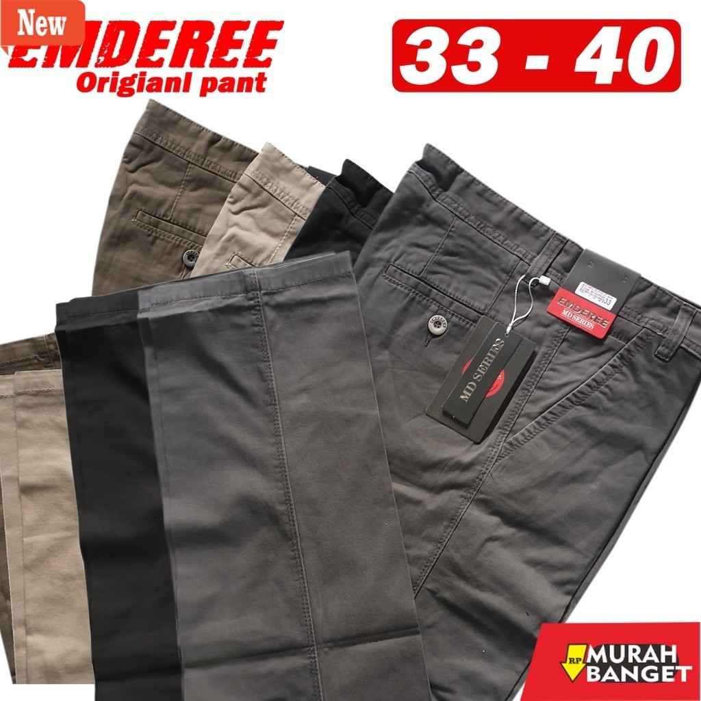 Denim Panjang Pria Celana Panjang import  Kanvas pria EMDERE kualitas CARDINAL // Celana Kanvas Card