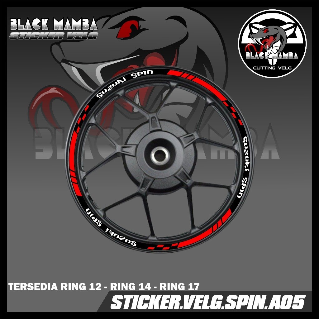 (COD) STICKER VELG SPIN - STIKER VELG LIS LIST VARIASI BAN/VELG SUZUKI SPIN  A05