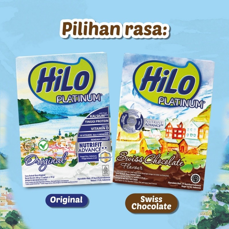 

RB HiLo Platinum Original 360 gram (12 Sachet) - Susu Tinggi Kalsium Lebih Rendah Lemak