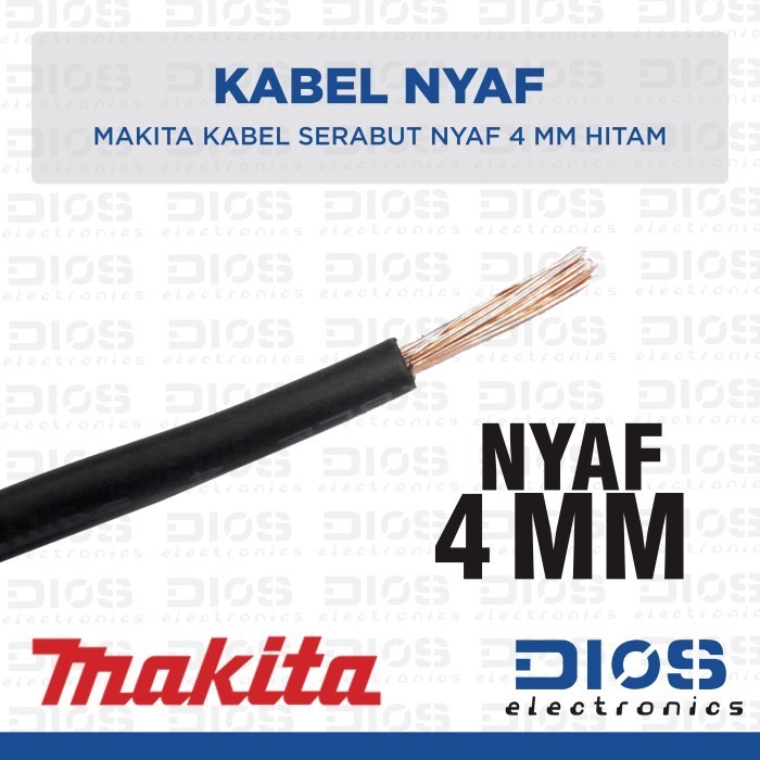 MAKITA Kabel NYAF 4 mm Hitam (meteran)