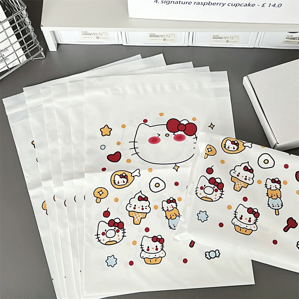 

[GAMGAM] Hello Kitty Food Series Polymailer Kantong Karakter Serbaguna