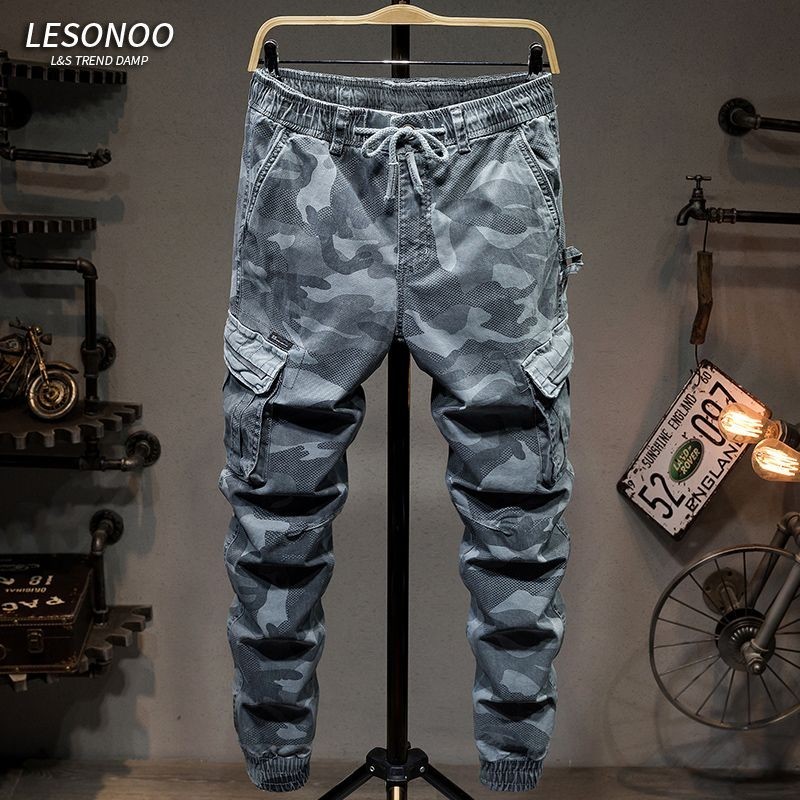 New camouflage pants for men's casual pants, versatile outdoor leggings