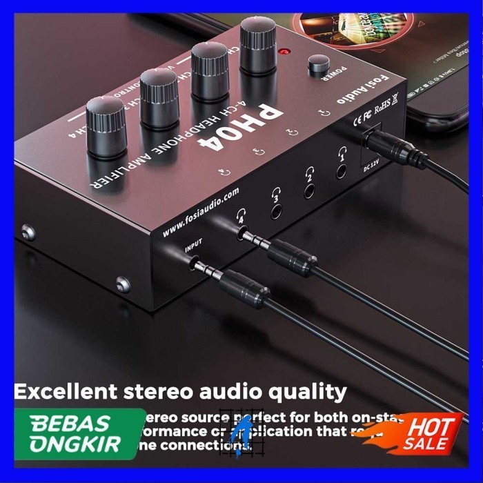 Audio Headphone Amplifier 4 Channel