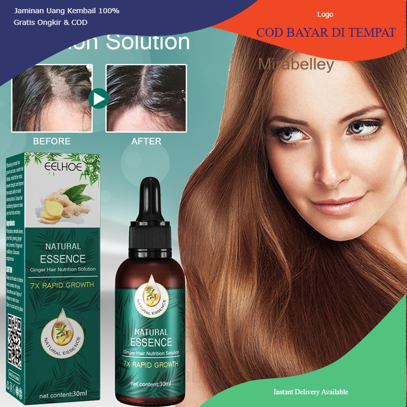 (BISA COD)formula baru COD EELHOE Ginger Oil Serum Herbal Rambut Rontok 30ml Serum Rambut Hair Care 