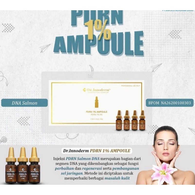 dr. innoderm serum dna salmon pdrn 3% dermapen dermaroller facial whitening antiaging