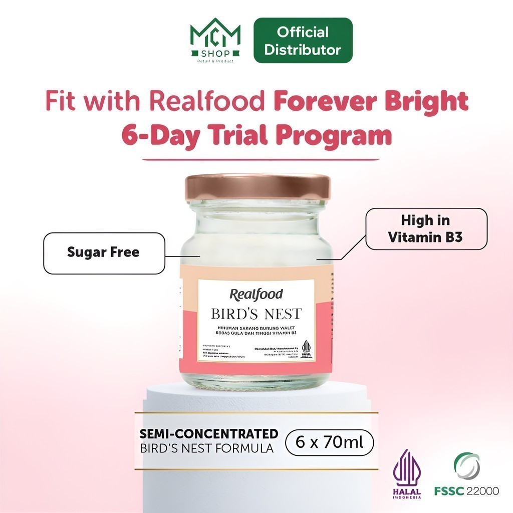 

Mcmshop Bojonegoro - Realfood Forever Bright Bird's Nest + Niacinamide, Program