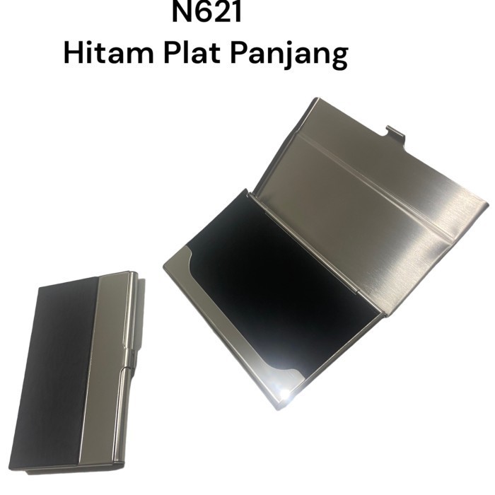 

[KUALITAS TERBAIK] Tempat Kartu Nama Name Card Holder Dompet Kartu Debit Kredit - NC 621 Panjang, + Grafir Nama