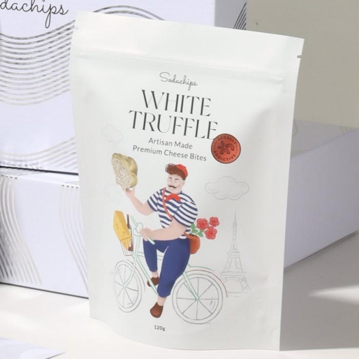 

[[ K23 - BEST SELLER ]] Sodachips WHITE TRUFFLE Cheese Bites snack - Small 70g