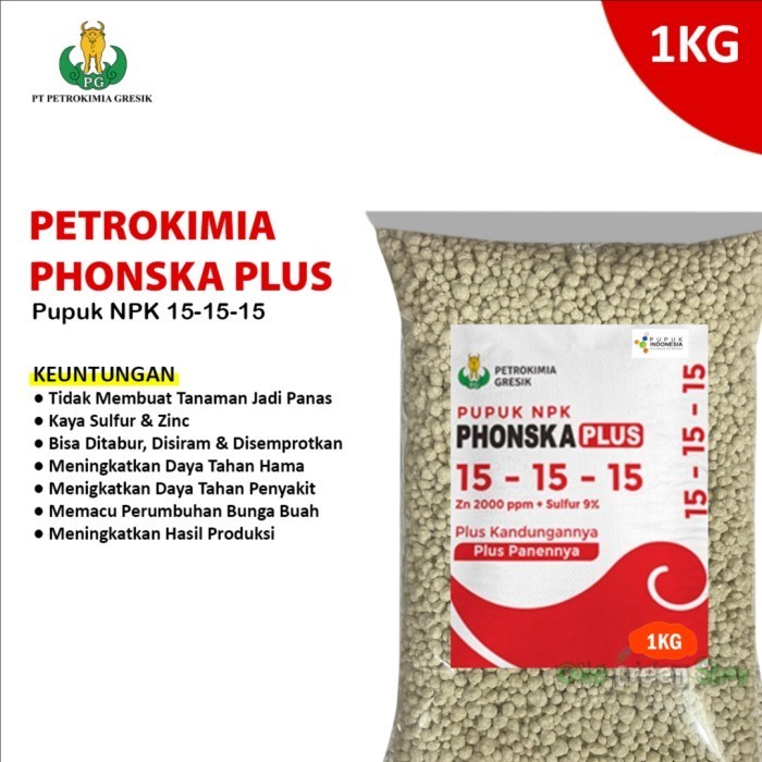 1 KG - Pupuk NPK Phonska Plus 15 15 15 Petrokimia Gresik