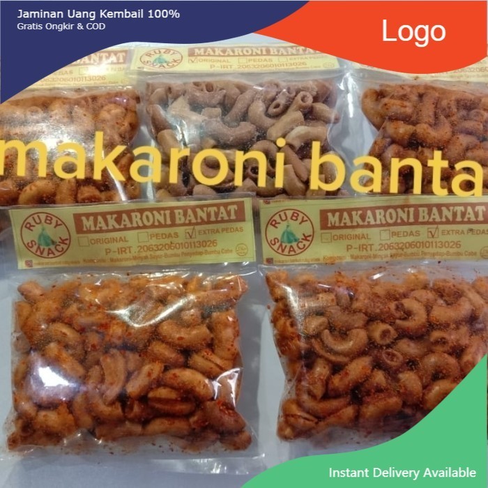 

Makaroni Bantet Makroni Asin Pedas Extra Pedas - Asin