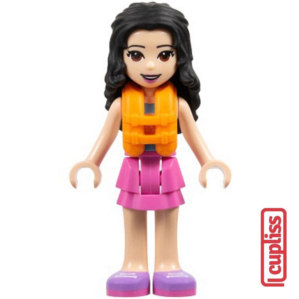 PART OUT LEGO FRND493 Friends Emma w Life Jacket Minifigure Figure
