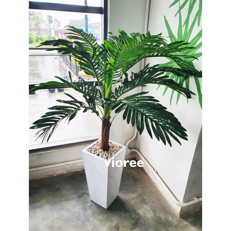New Arrival- Pohon Palem Artificial Plastik Pot Besar Hiasan Deorasi Rumah