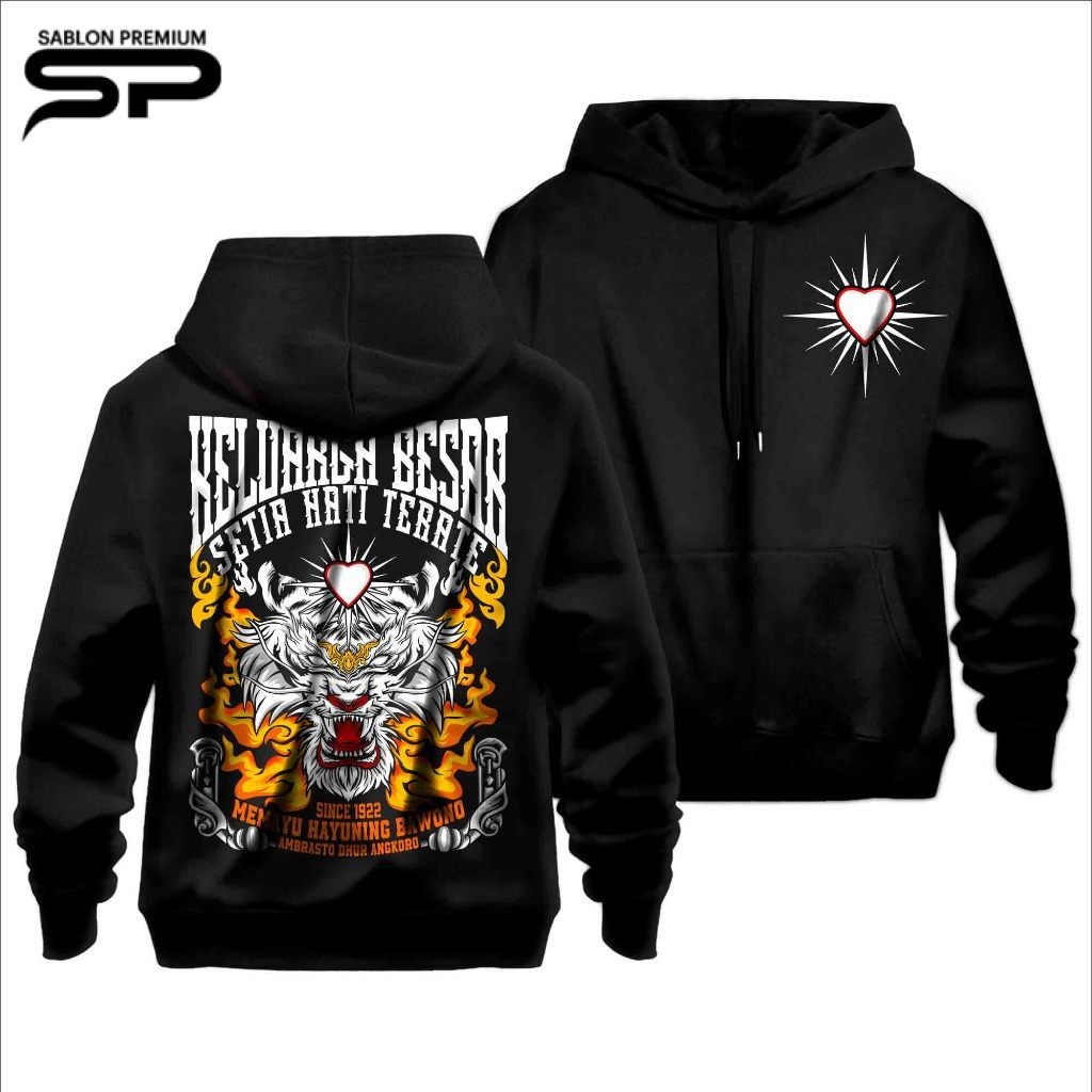 Jaket Hoodie Keluarga Besar PSHT Setia Hati Terate - FREE STIKER Keren - Kaos SH Terate Terbaru