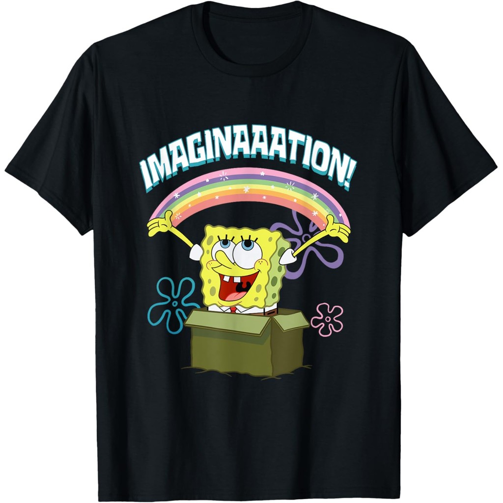 Baju Kaos Dewasa SpongeBob SquarePants - SpongeBob SquarePants Imaginaaation Box Funny T-Shirt