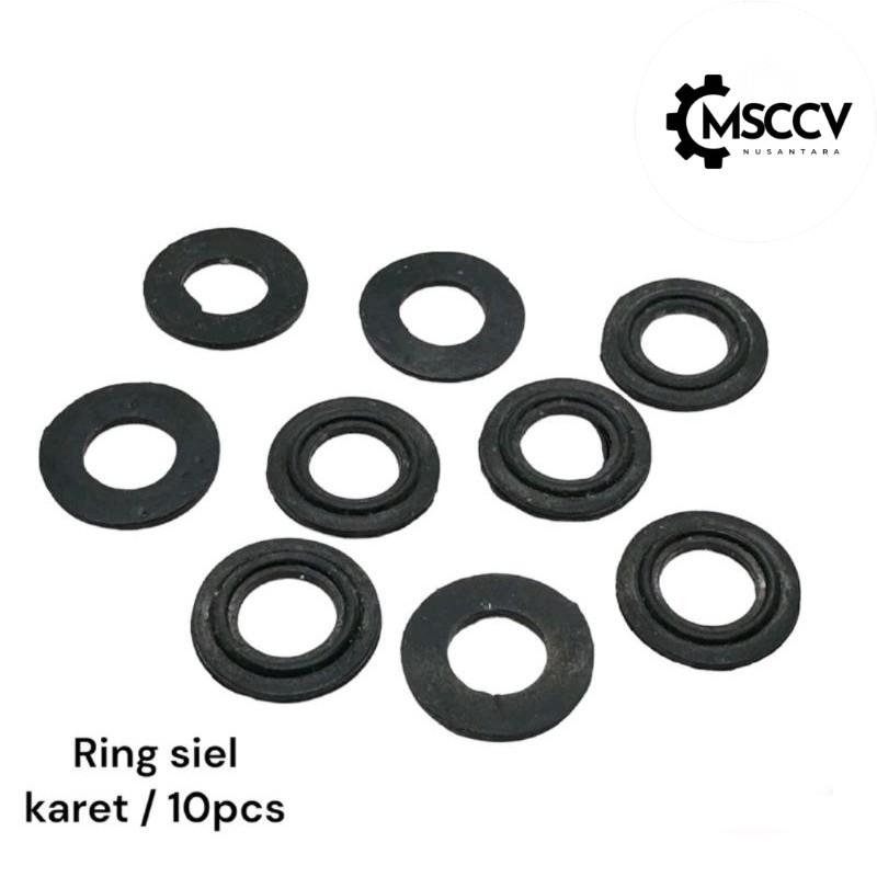 RING KARET SIEL KARET LUBANG M10 BAUT 14 RING KARET ORIGINAL SIL MURAH