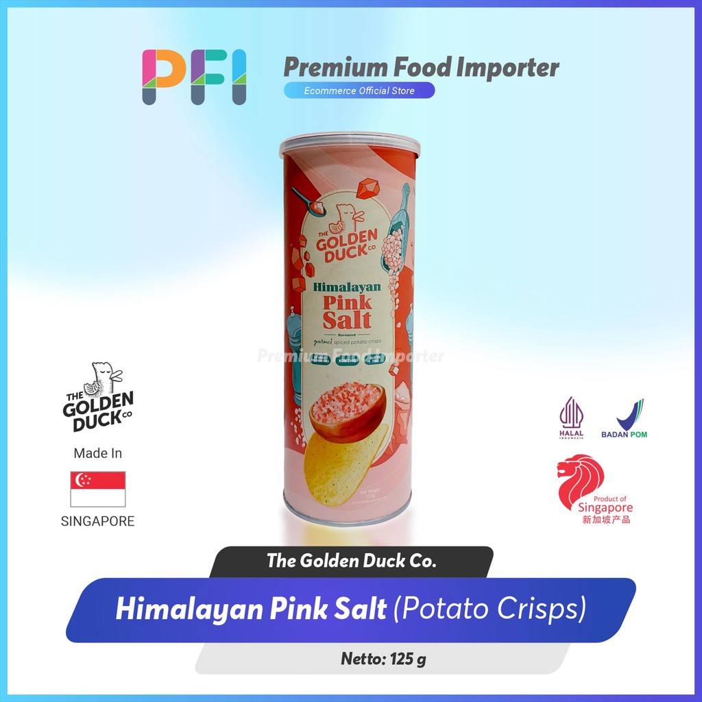 

The Golden Duck Potato Chips Himalayan Pink Salt 125gr