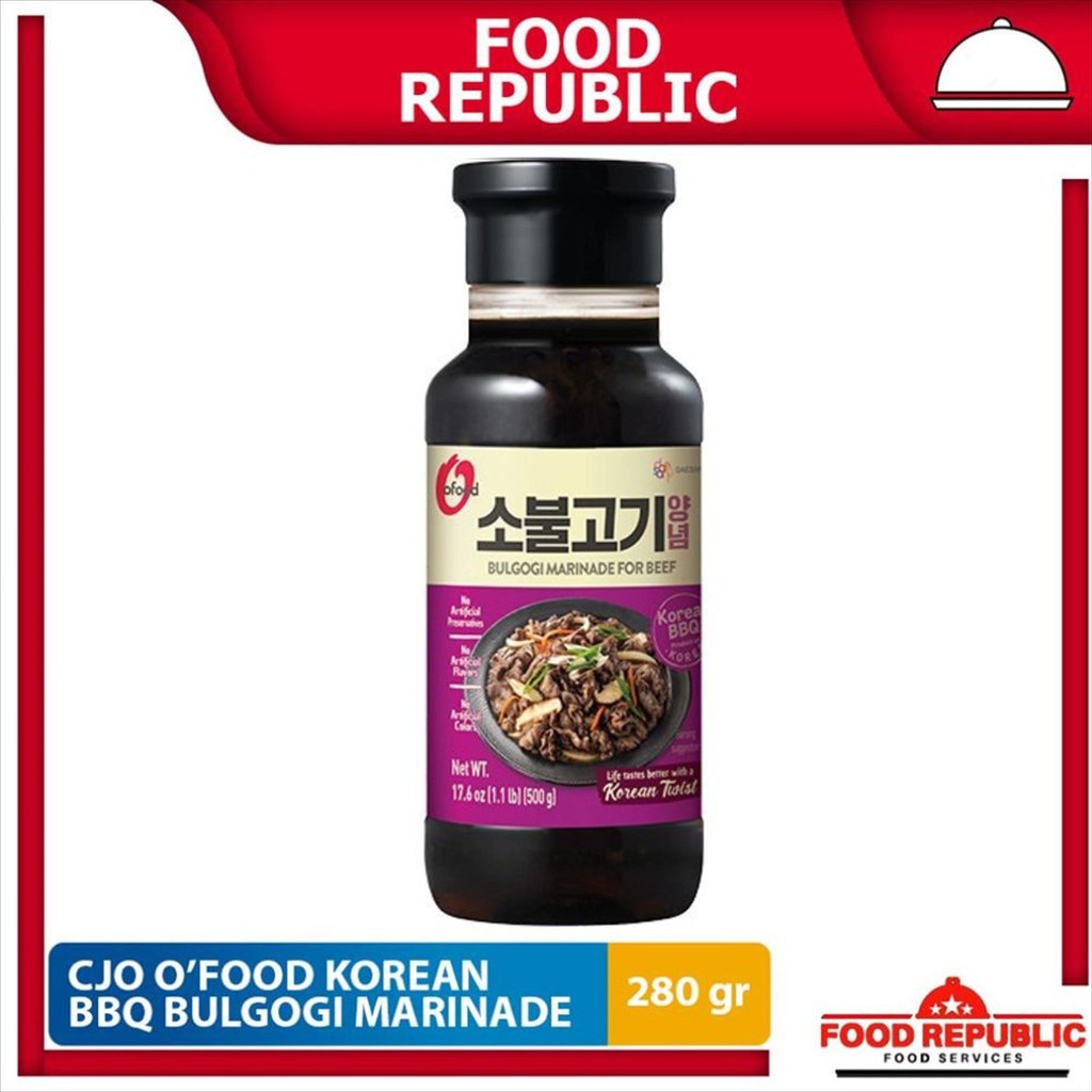 

SAUCE MARINADE BEEF BULGOGI 280 GR CHUNG JUNG ONE - SAUS MARINASI BBQ