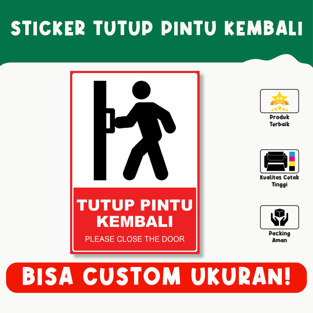 

Sticker Tutup Pintu Kembali, Pengingat Efektif untuk Menjaga Keamanan dan Privasi