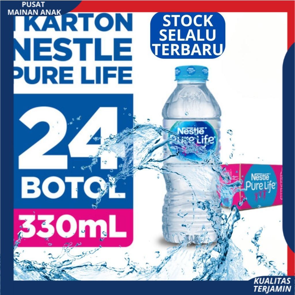 

PMA Air Mineral NESTLE PURE LIFE 330 ML Isi 24 Botol PER DUS PER KARTON