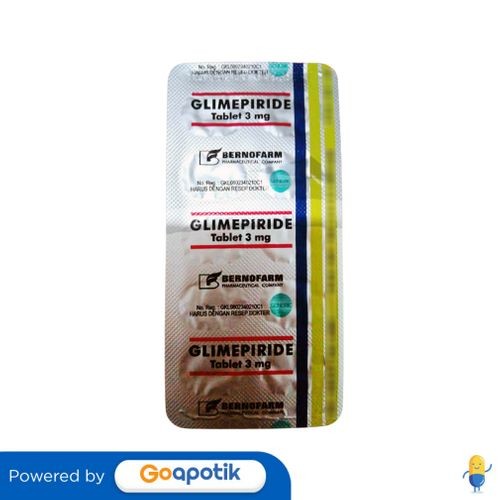 Glimepiride Bernofarm 3 Mg Strip 10 Tablet
