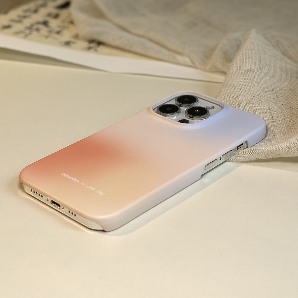 Casing Hardcase Gentle twilight gradient smudge Cover Premium Case IPhone 7 Plus 8 x xs xr max 11 pr