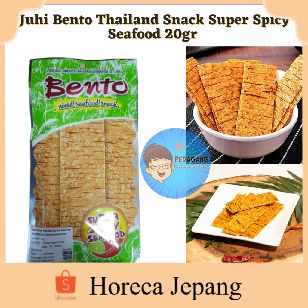 

Juhi Bento Thailand Snack Super Spicy Seafood 20g/ Snack Thailand