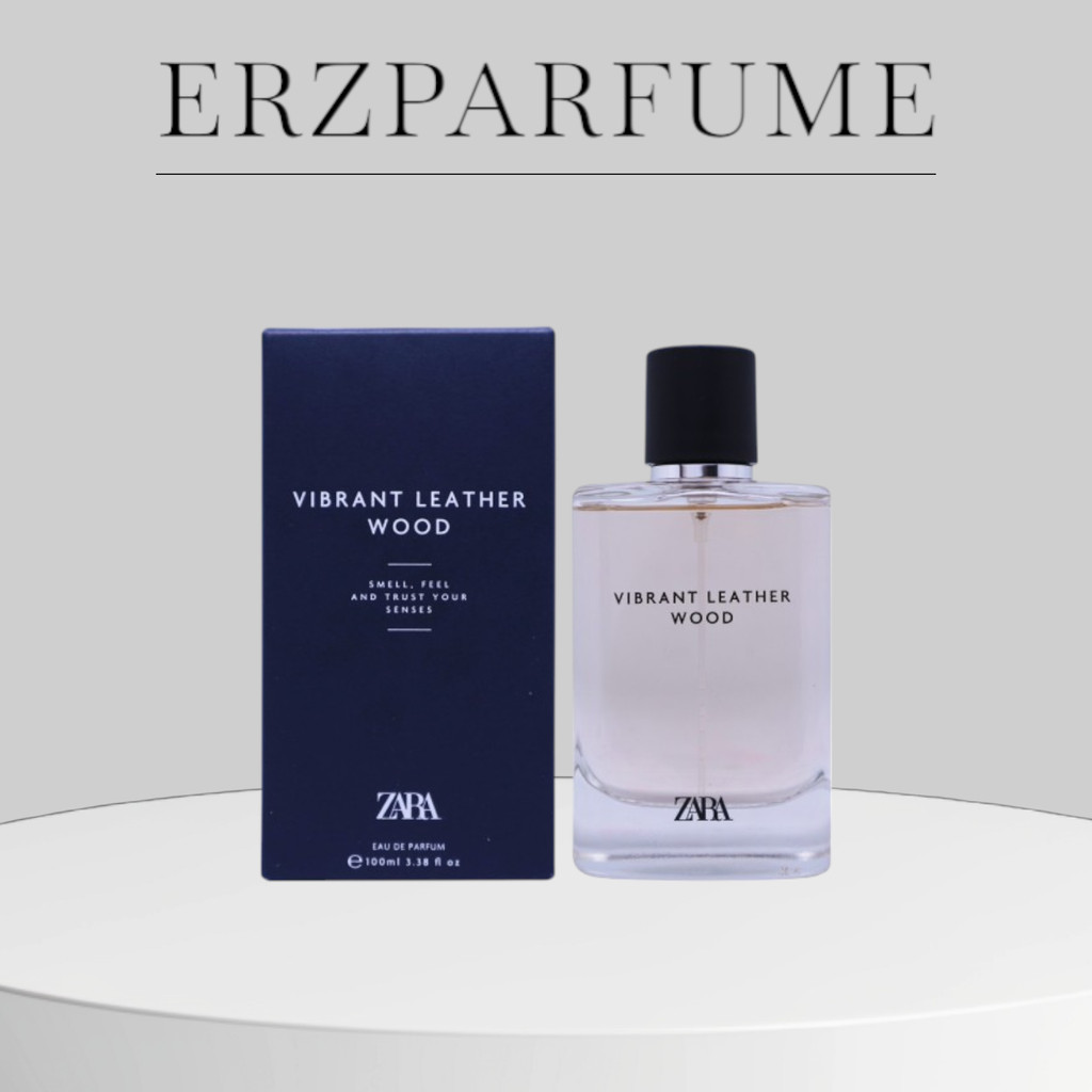 Parfum Pria Zara Vibrant Leather Wood Man 100 mL Perfume Cowok