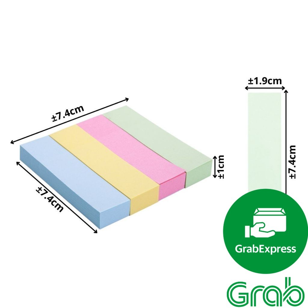 

(Satuan) Sticky Note Index 76x76MM 100 Lembar / Kertas Catatan Kecil Untuk Pembatas Halaman Pengingat Tugas Sekolah