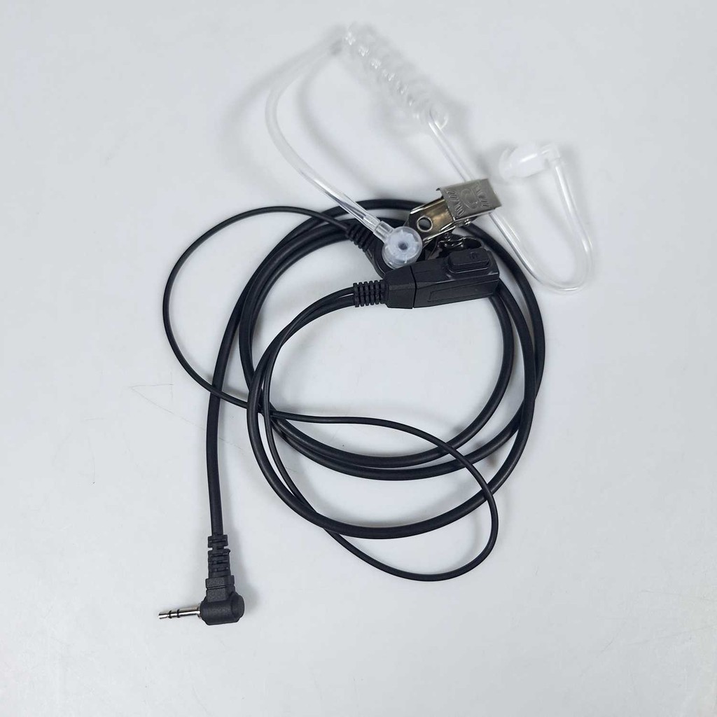 Headset Mic Walkie Talkie PTT Single Earpiece Air Duct 1 Pin
