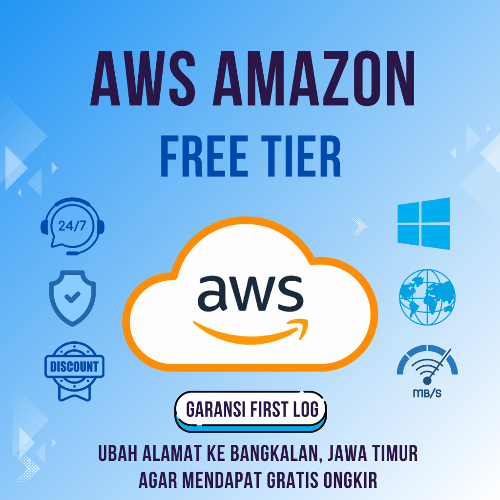AWS FREE TIER 5 - 32VCPU FULL REGION BERGARANSI