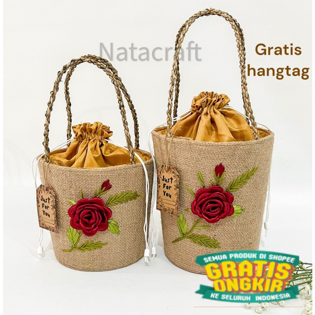 

Natacraft-Premium Tas Hampers Goni Goodie Bag Tas Souvenir Tas Hampers Natal / Imlek / Lebaran/ keluarga oleh oleh