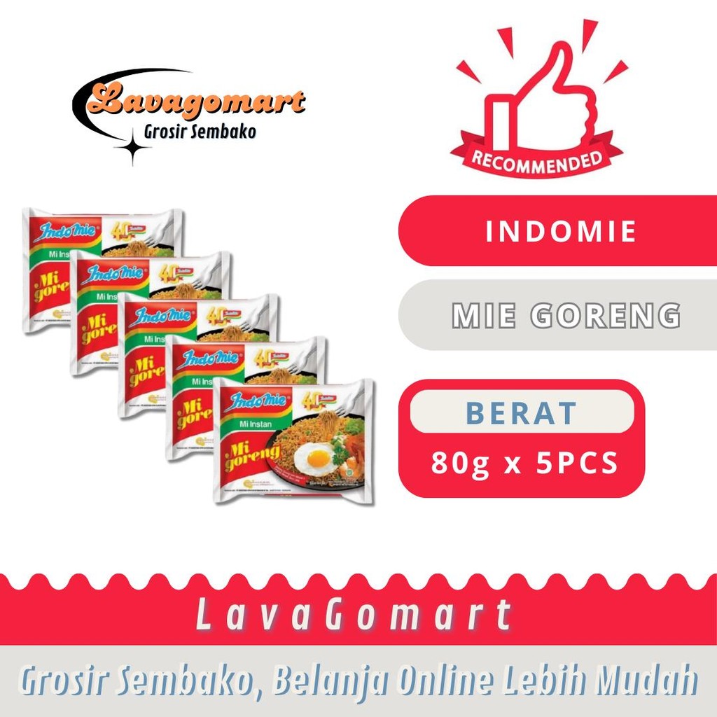 

INDOMIE GORENG SPESIAL 80g - 5 PCS - LAVAGOMART - BANDUNG
