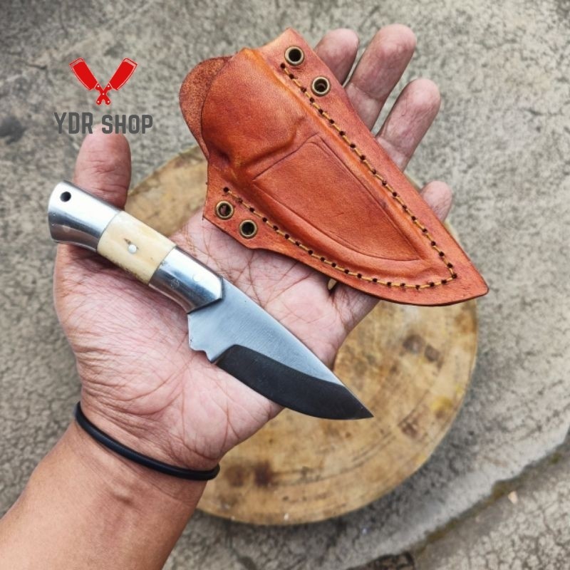 Pisau skinner neck knife fulltang D2