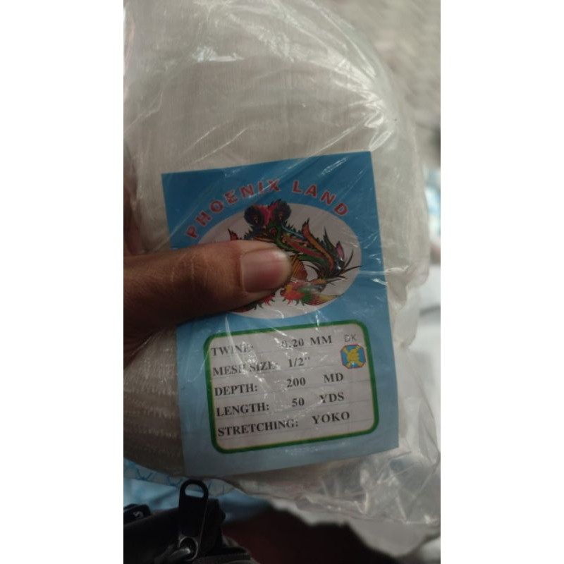 jaring ikan ½ inch 0.20 200md/50yds YOKO jaring ikan kecil jaring bahan jala jaring bahan ANCO jarin