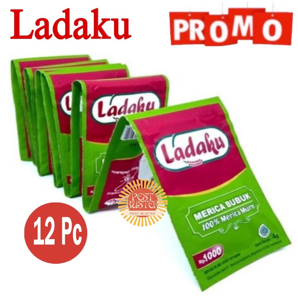 

LADAKU Merica Bubuk 3gr 1 Renceng / 12 Sachet BPOM Halal Original