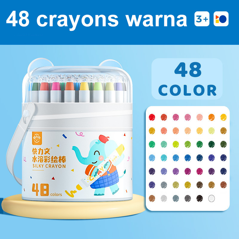 

Crayon Putar Washable 36/48 Color Crayon For Kids Tidak Beracun yang Dapat Dicuci Pastel Minyak