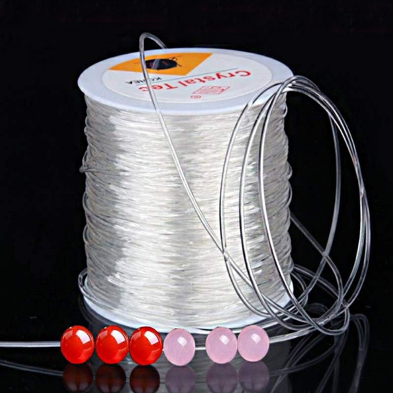 

100m/Roll Flexible Elastic Crystal Transparent Line Cord Thread for Jewelry Making DIY Beading Bracelet Necklace Wire Rope