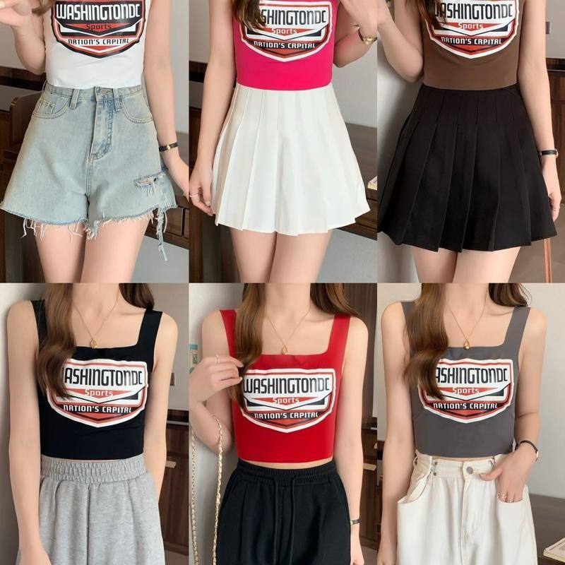 Bunny Mood Tanktop Bra wanita korean style - Atasan wanita remaja crop daily outfit - Outfit remaja 