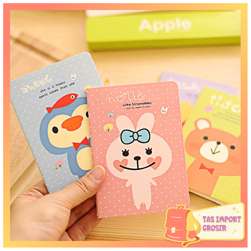 

Tas Import - B582 Buku Tulis Memo Kecil Motif Random / Buku Tulis Mini / Mini Book Variasi Random / Book Mini