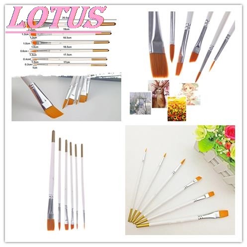 

6Pcs/Set Hand-painted Drawing Art Paint Brush Hook Line Pen Art Supplies Nylon Brush Painting Pen