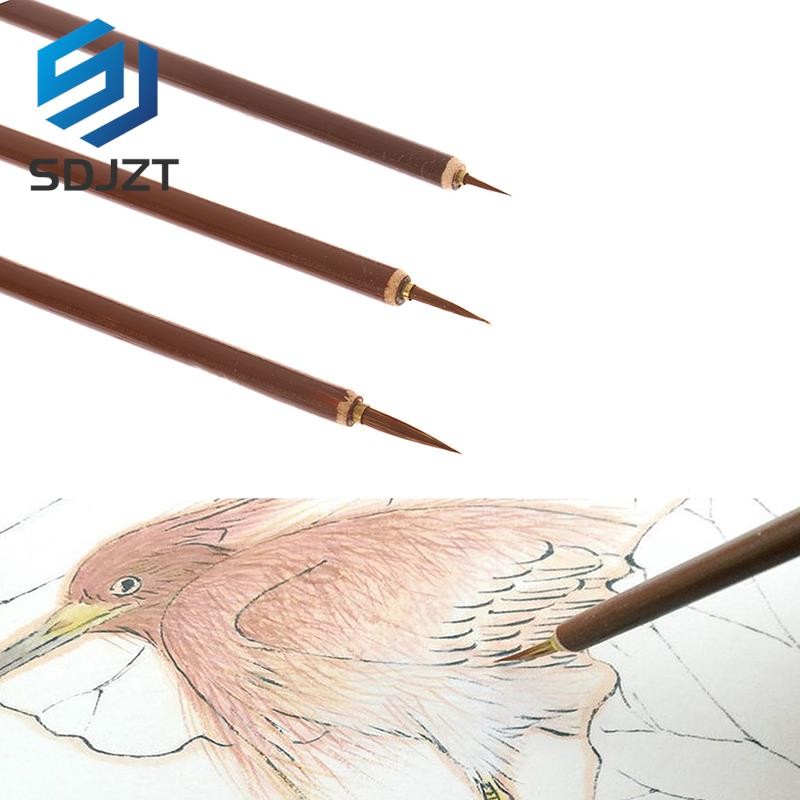 

1PC S/M/L Wolves Hair Brush Pen Hook Line Paint Brush Chinese Callraphy Brush Art Oil Painting Drawing Brush